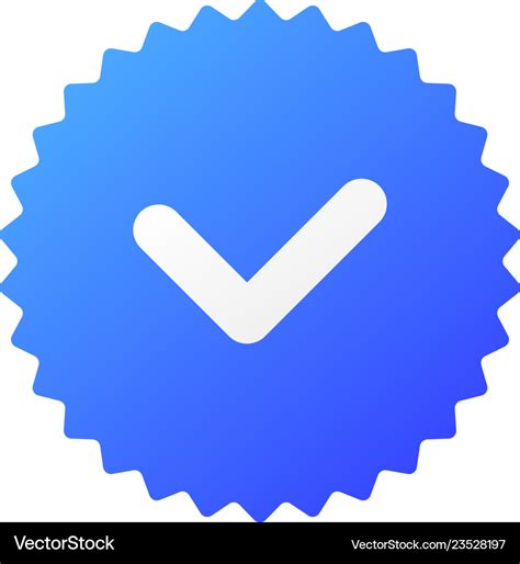 Verification Stamp Icon Royalty Free Vector Image