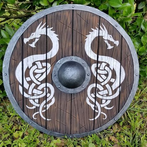 Viking Shield With Dragons Made With Foam Viking Shield Vikings