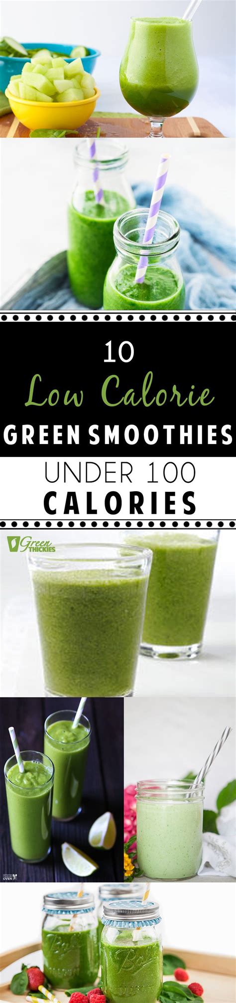 Using water or tea instead of juice or milk is a great way to easily cut out over 100 calories. 10 Low Calorie Green Smoothies Under 100 Calories | Juice ...