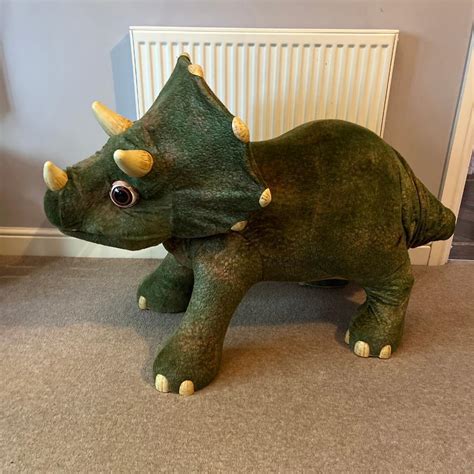 Very Rare Playskool Triceratops Sit On Dinosaur Kota Fully Working