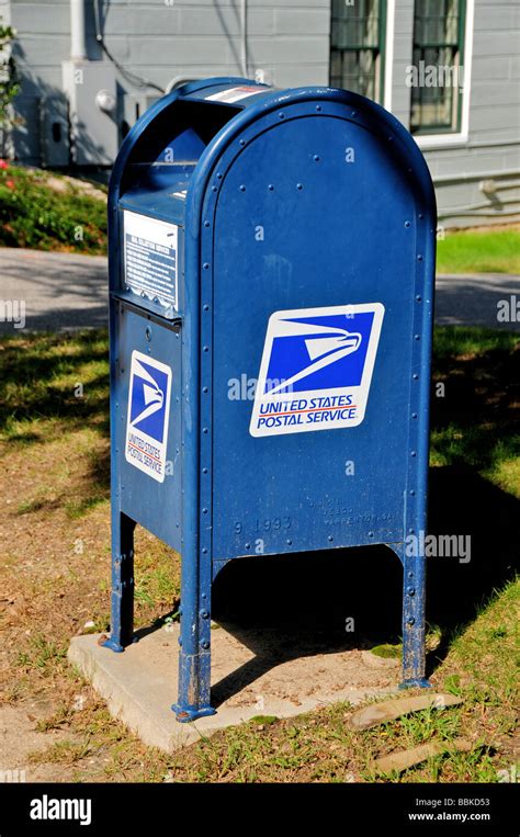 United States Postal Service Mail Box Massachusetts Usa Stock Photo