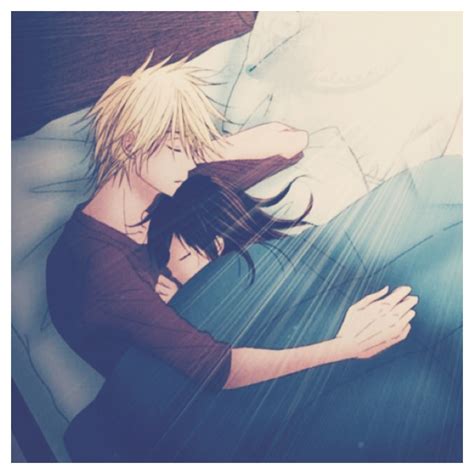 Teru And Kurosaki Anime Couples Sleeping Anime Couples Hugging Anime Couples Cuddling Anime