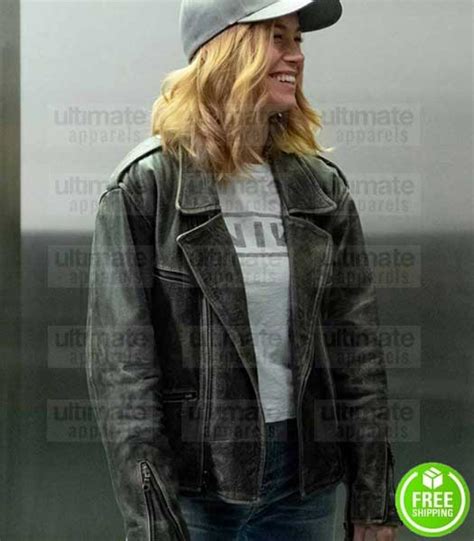 Buy Captain Marvel Carol Danvers Jacket Brie Larson Leather Jacket