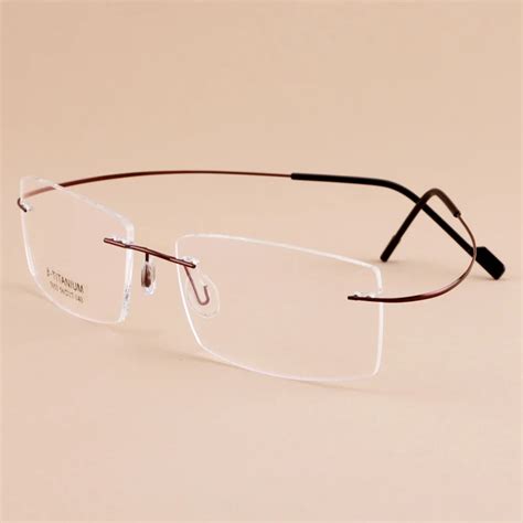 memory alloy frames ultra light legs flexible glasses frame frameless glasses glasses men and