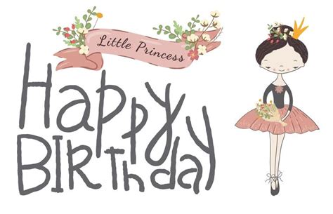 Happy Birthday Card With Cute Little Princess 684296 Download Free