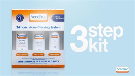 Acnefrees 3 Step Acne Treatment Kit Youtube