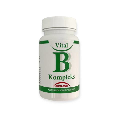 B Vitamin Kompleks 60 Kap Ekstra Sterk Bioflora As