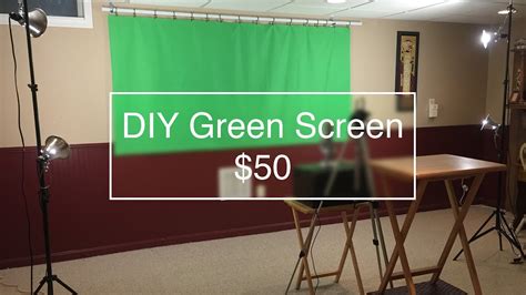 How To Build A Diy Green Screen For 50 Youtube