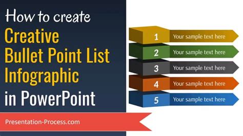 Creative Bullet Point List Infographic In Powerpoint Youtube