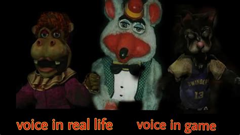 Five Nights At Chuck E Cheeses Rebooted Official All Animatronics Voice