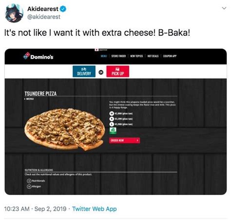 Tsundere Pizza Know Your Meme