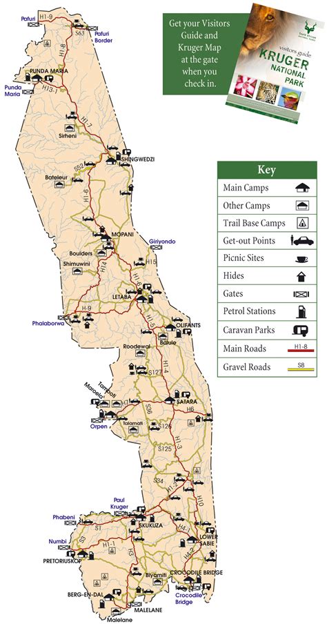 Kruger National Park Map Ericvisser