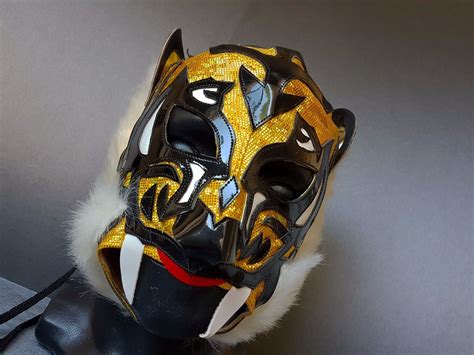 Tiger Wrestling Mask Luchador Costume Wrestler Lucha Libre Mexican