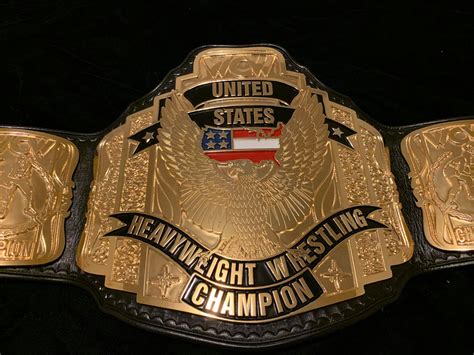 Wcw Us Championship Belt 24k Swiss Gold Moc Belts