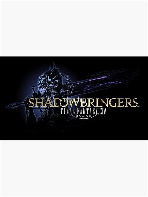 Final Fantasy Xiv Shadowbringers Logo Canvas Print For Sale By