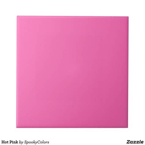 Hot Pink Ceramic Tile Zazzle