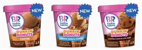New Dunkin Donuts Coffee Flavored Baskin Robbins Ice Cream Lands In