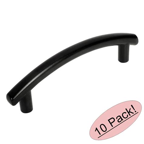 10 Pack Cosmas 2992 3fb Flat Black Subtle Arch Cabinet Hardware