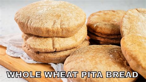 Whole Wheat Pita Bread Healthy Pita Bread Recipe YouTube