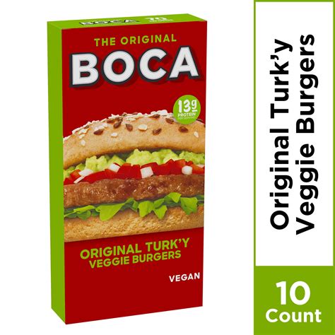 Boca Original Vegan Veggie Burgers 4 Ct Box Veggie