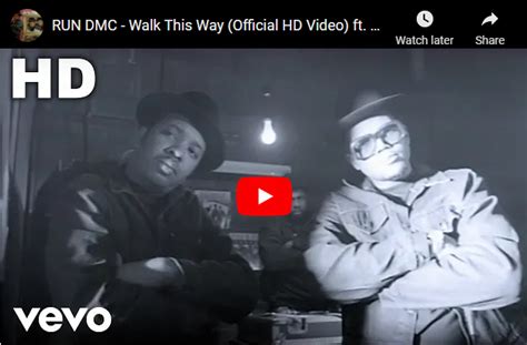 Watch Run Dmc Walk This Way Official Hd Video Featuring Aerosmith