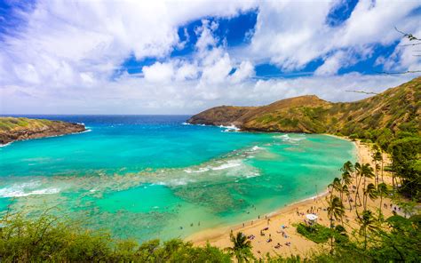 Fondos de Pantalla x Zona intertropical Costa EE UU Océano Hawái Playa Nube Ensenada