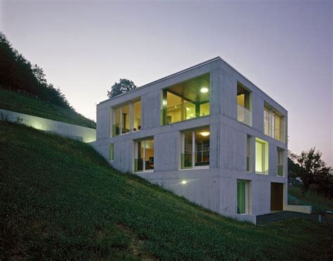 Contemporary Concrete House Design In Rural Landscape Of Switzerland