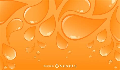 orange drops background design vector