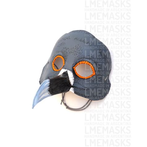 swallow tailed gull mask bird leather masks seagull halloween etsy