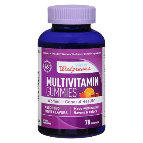 Walgreens Women S Assorted Fruit Flavored Multivitamin Gummies 70 Ct Kroger