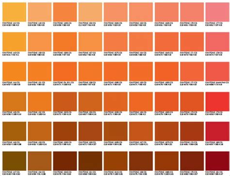 Image Result For Pantone Orange Pms Color Chart Color Chart Templates