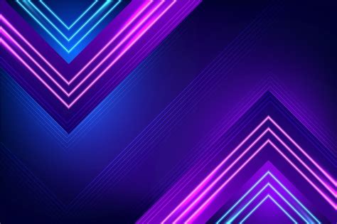 Free Vector Purple Neon Lights Background