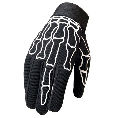 Hot Leathers Skeleton Bones Middle Finger Mechanics Gloves Slash2gash