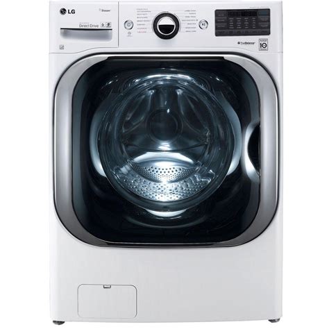 lg electronics 5 2 cu ft high efficiency front load washer with steam and turbowash in white