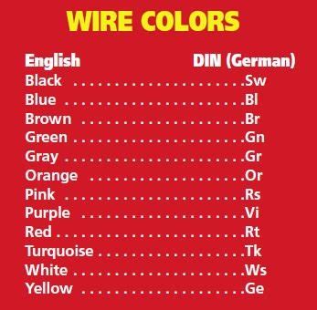 Vehicle wiring diagrams includes wiring diagrams for cars and wiring diagrams for trucks. Wire and wire codes, metric and SAE American, for all vehicles, particularly BMW motorcycles ...