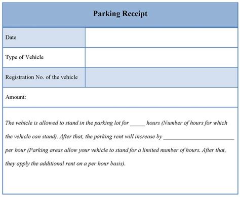 Printable invoice template pdf new parking receipt template. Parking Receipt Template | Editable Docs | Receipt ...