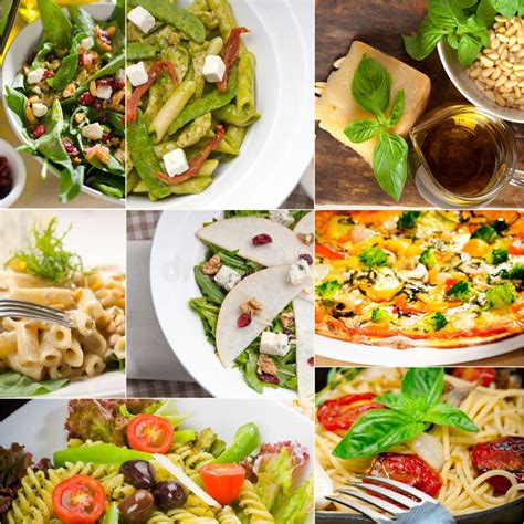 Healthy And Tasty Italian Food Collage Stock Image Image Of Appetizer