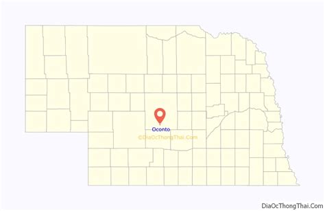 Map Of Oconto Village Nebraska