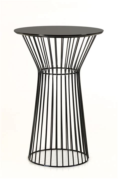 Short, counter height, bar height, and extra tall. Modrest Graph Modern Black Round Bar Table