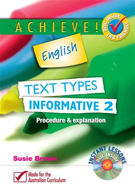 Achieve English Text Types Informative Book 2 Procedure