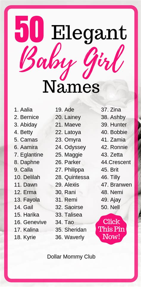 Top 50 Unique Baby Girl Names You Might Have Missed Baby Girl Names