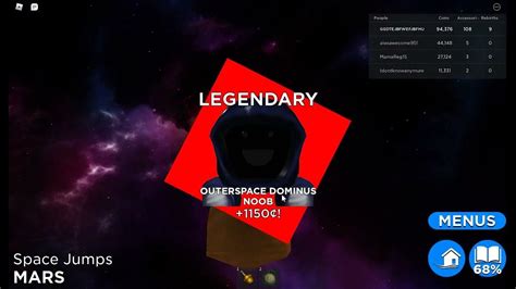 Roblox Find The Noobs 2 Mars How To Get Outerspace Dominus Noob