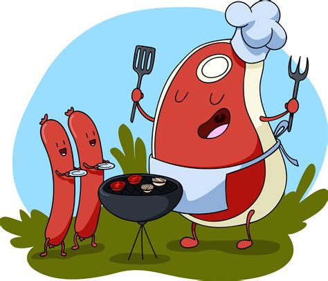 Grilling Clipart Cartoon Grilling Cartoon Transparent Free For