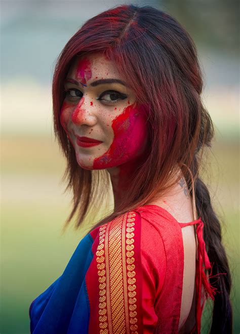 Pin By M Fazle Elahi On Holi Colourful Face Holi Girls Dehati Girl