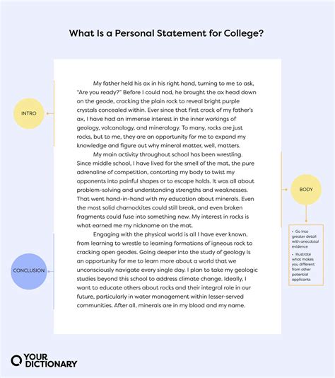 Writing A Strong Personal Statement For College Tips And Ideas