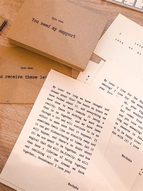 Open When Envelopes Letters Set Long Distance Relationships Etsy In