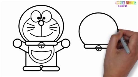 Draw Doraemon Easy Step By Step Guide Youtube
