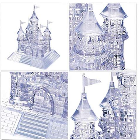 coolplay 20 songs musical 3d crystal castle puzzle for adults brain teaser light up base