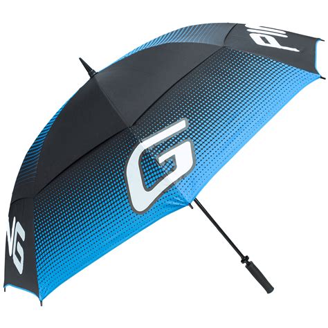 Ping G Series Tour Double Canopy Golf Umbrella Blackwhitebirdie Blue