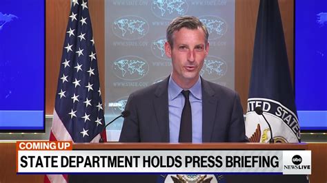 State Department Press Briefing Live Spokesperson Ned Price
